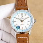 Swiss Copy BLS Breitling TOP TIME Chronometer Automatic 38mm White Dial Leather Strap Watch 